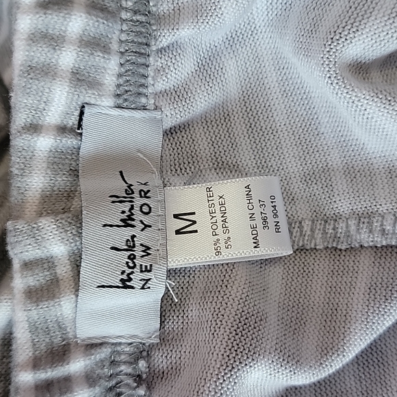 Nicole Miller Striped Lounge Pajama Pants/ M. - Picture 3 of 7